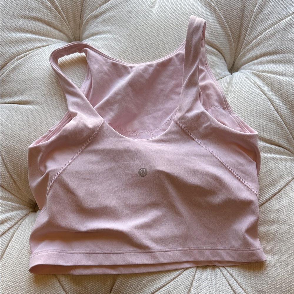 lululemon align Pink Longline Scoop Neck Sports Bra